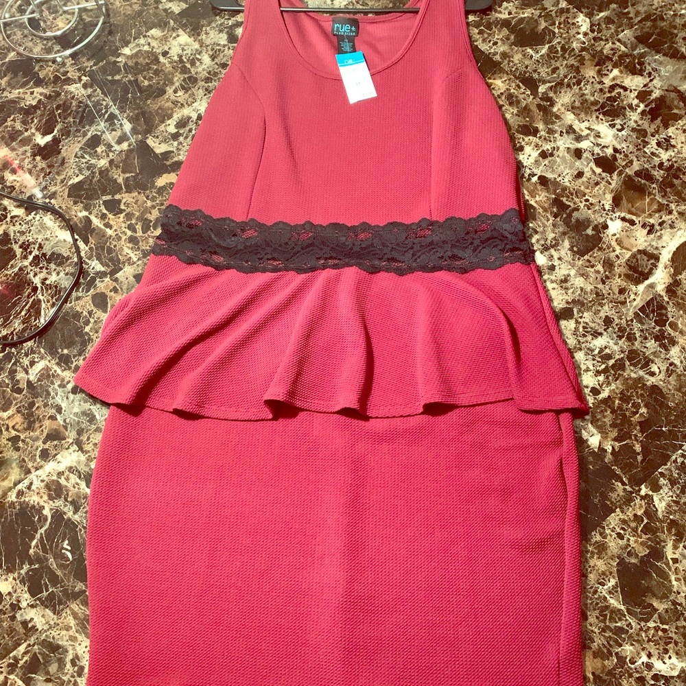 Plus size Rue21 peplum dress